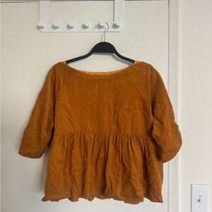 Anthropologie Maeve Peplum Blouse